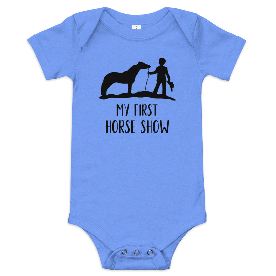 My First Horse Show - Baby Boy Onesie - Star Point Horsemanship