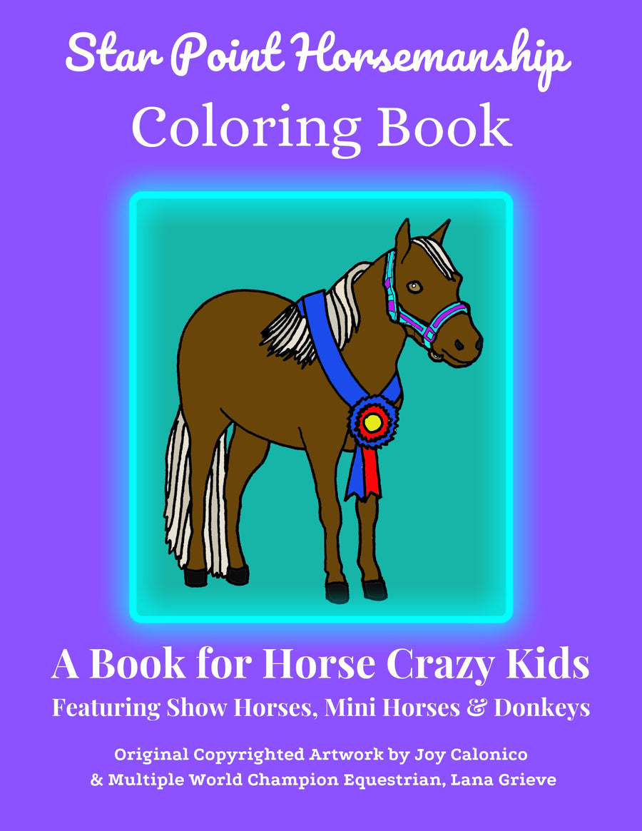 Digital Horse & Pony Coloring Book - Star Point Horsemanship