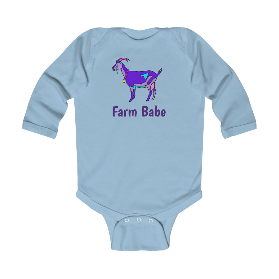 Farm Babe Goat Baby Bodysuit - Star Point Horsemanship