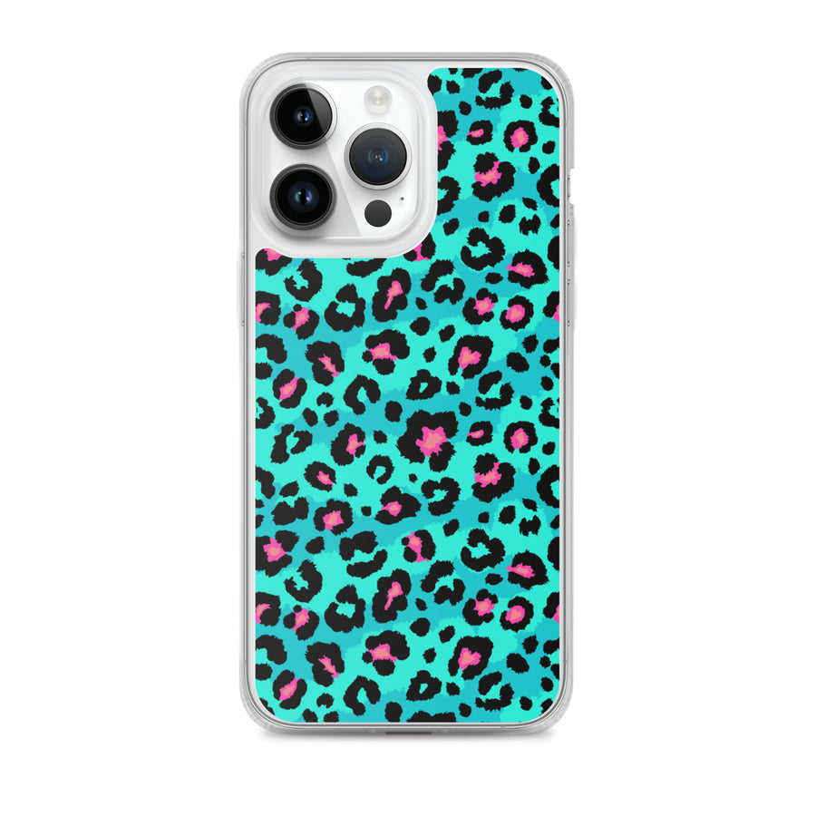 Teal Cheetah iPhone Case - Star Point Horsemanship